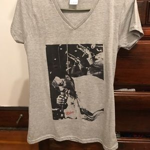 NWOT Otis Redding V Neck T Shirt Grey